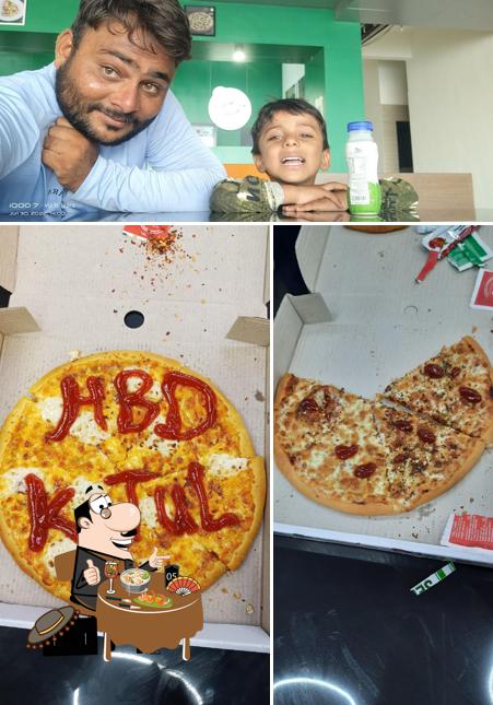 Check out the image showing food and beverage at La Pino'z Pizza DHRANGADHRA