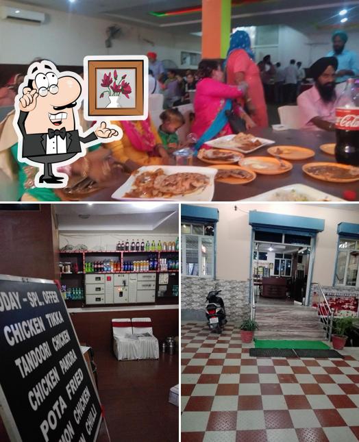 The interior of Onkar Dhaba