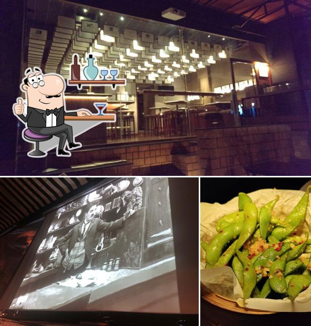 This is the photo showing interior and food at The Daily