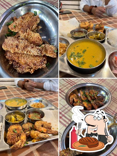 Order meat meals from the menu