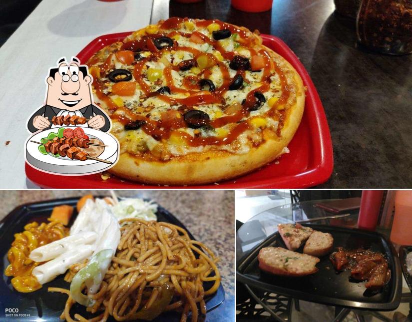 Food at Kaju's Pizza