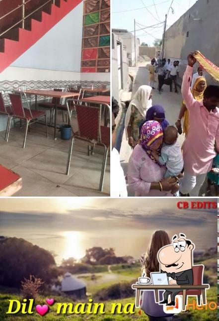 The restaurant's interior and exterior
