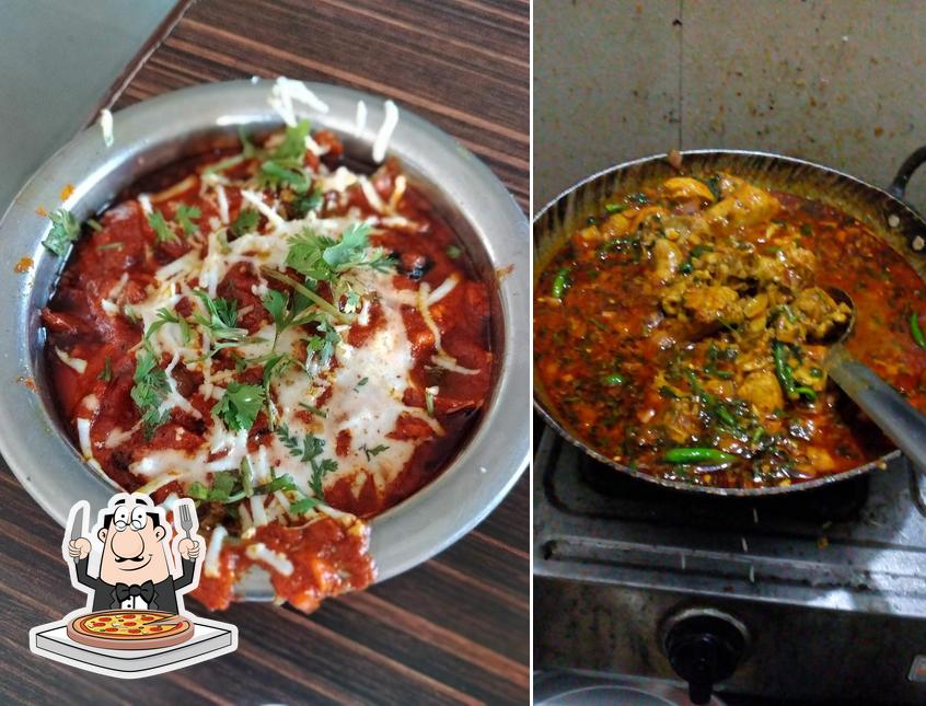 Get pizza at New Hotel Sangram