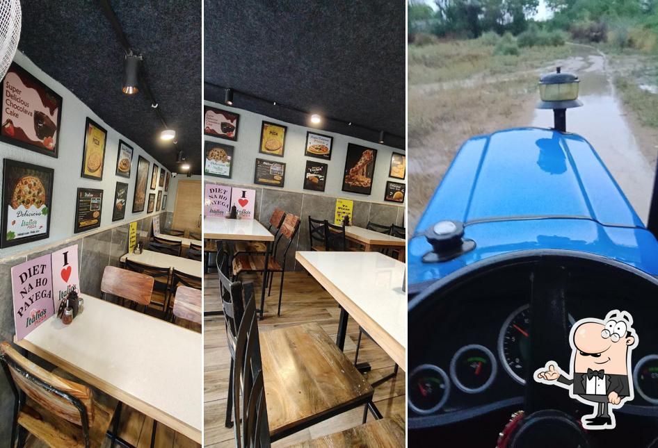 The interior of Italio's Pizza Narol Ahmedabad
