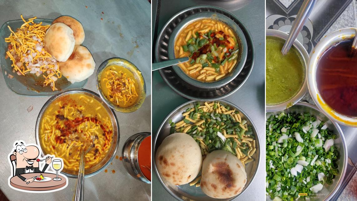 Food at Mahakali Sev Usal ( Vishal bhai)