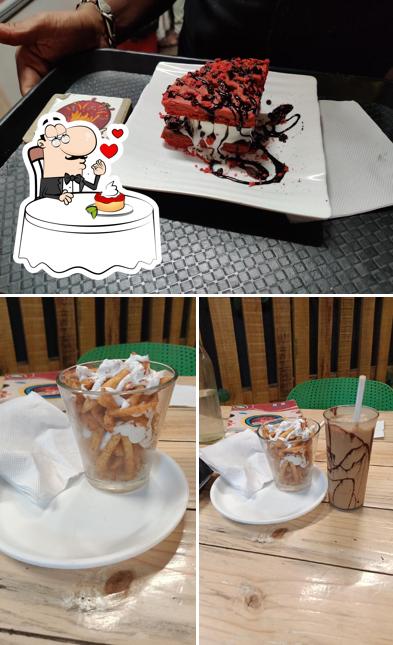 Sur Fries Cafe serves a number of desserts