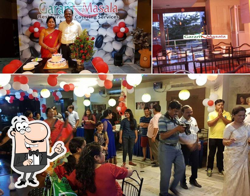The interior of Garam Masala Party Hall, Family Restaurant & Catering