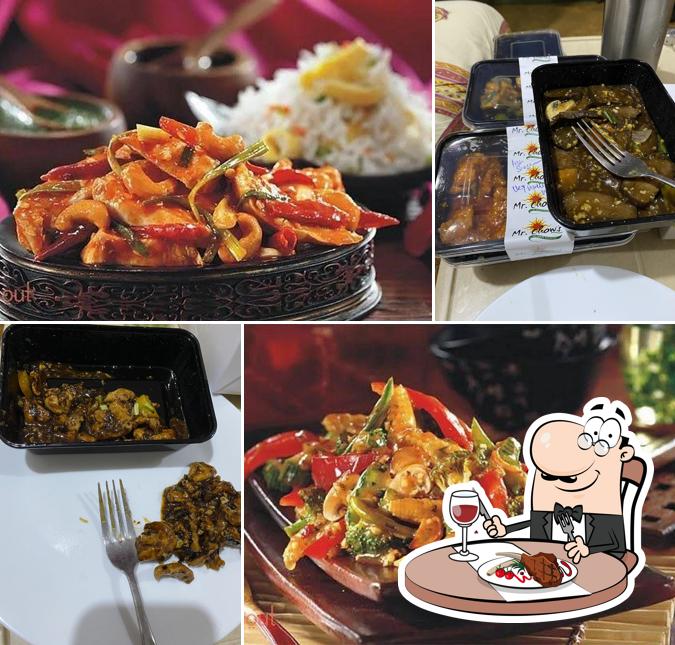 Get meat meals at Mr. Chow’s