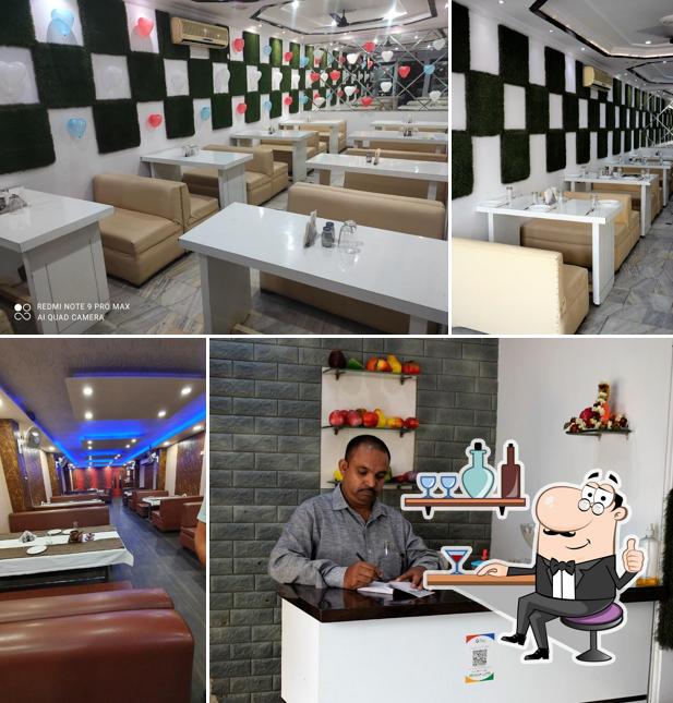 Take a seat at one of the tables at Relish Restaurant