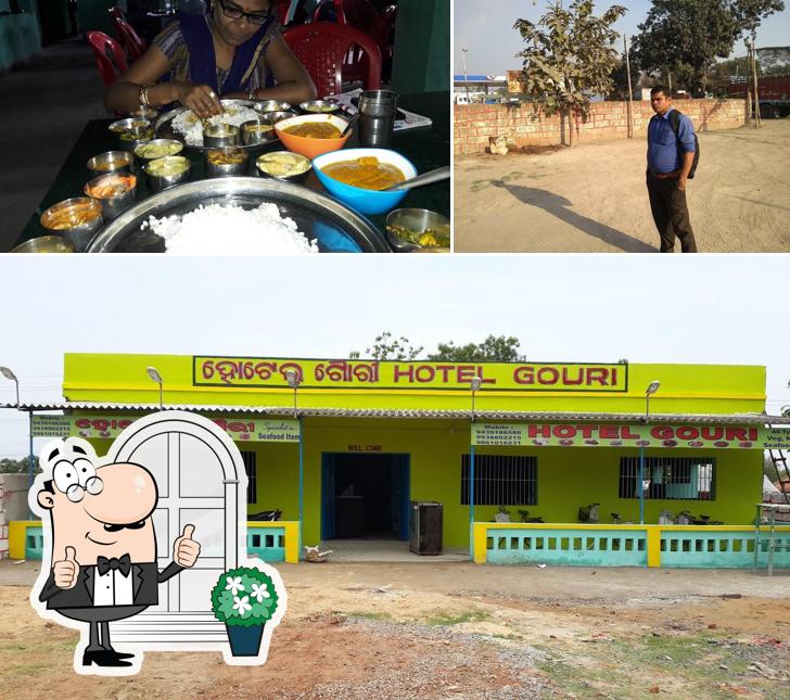 Among various things one can find exterior and food at HOTEL GOURI
