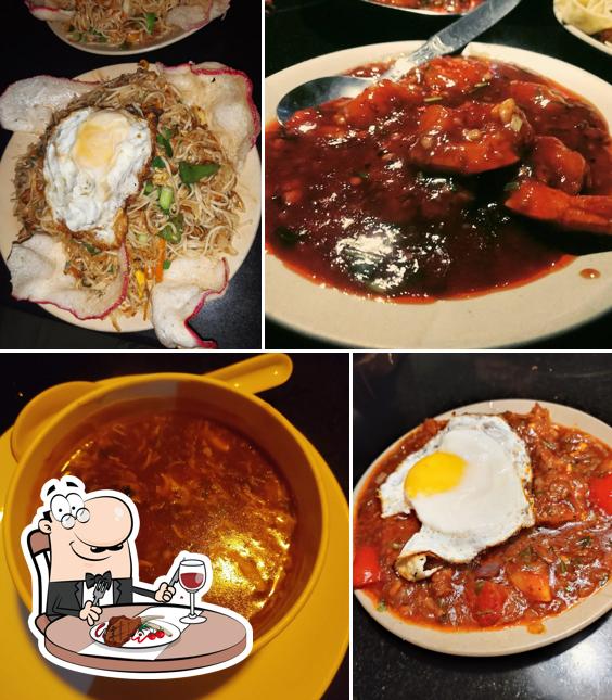 Order meat meals from the menu
