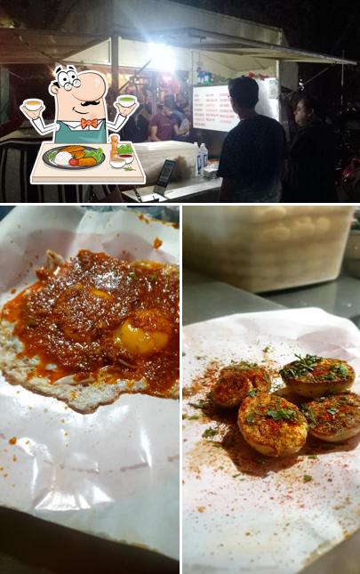 This is the picture displaying food and interior at Kumar Burjiwala