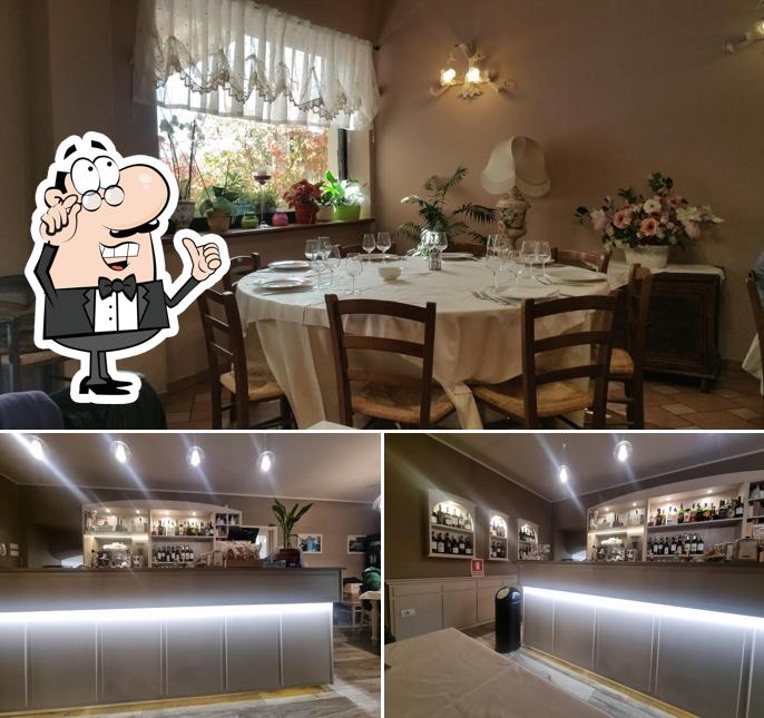 Gli interni di Trattoria Oppici
