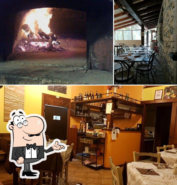 Gli interni di Riserva La Regina Trattoria Pizzeria Area Camper