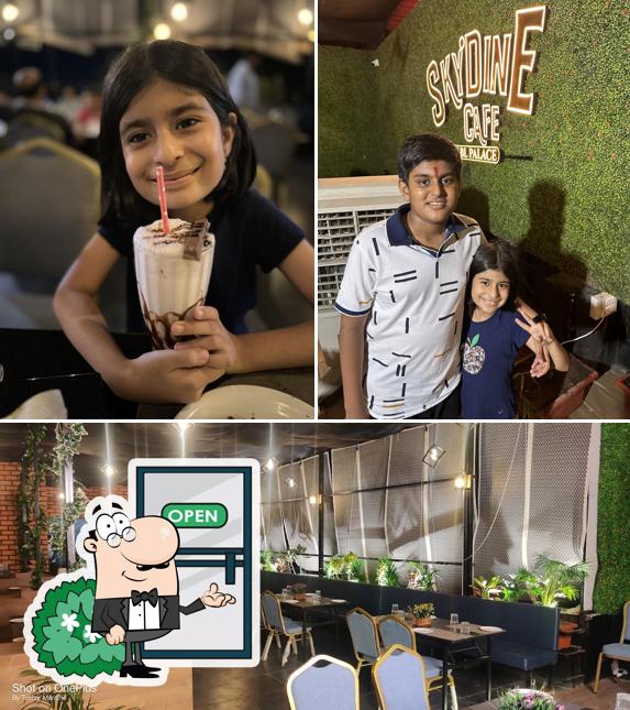The exterior of SkyDine cafe by BL PALACE Food Café In Pachora Food cafe in Jalgaon family restaurant in Jalgaon