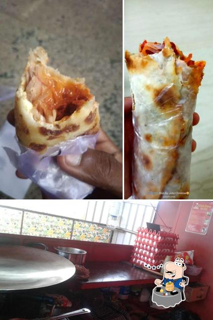 Among various things one can find food and interior at kolkatta famous kati roll