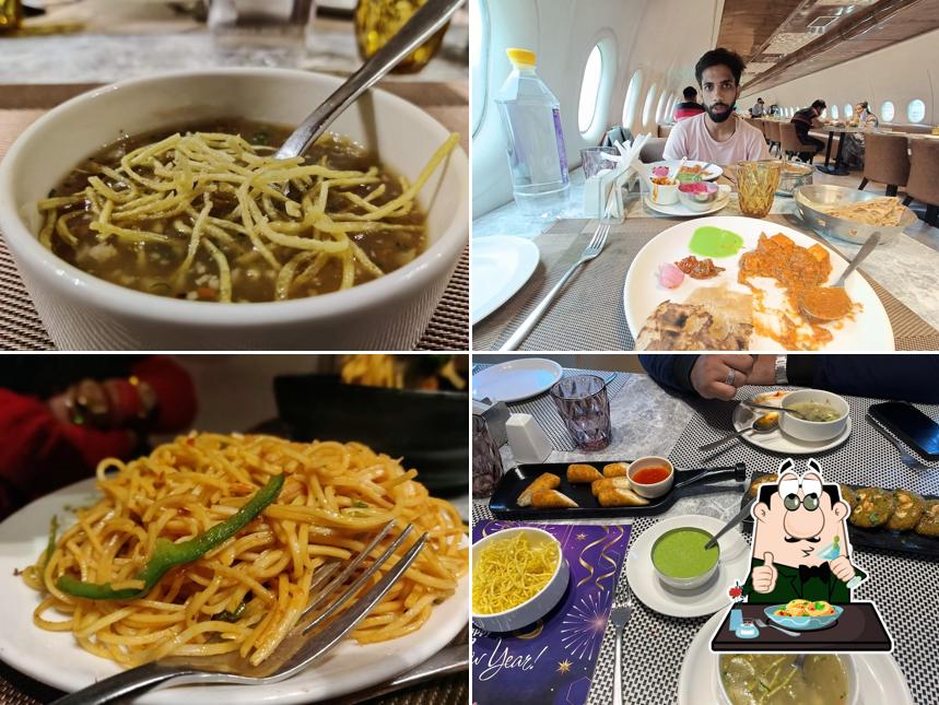 Food at Aerodine Restaurant