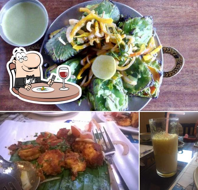 The restaurant's food and alcohol