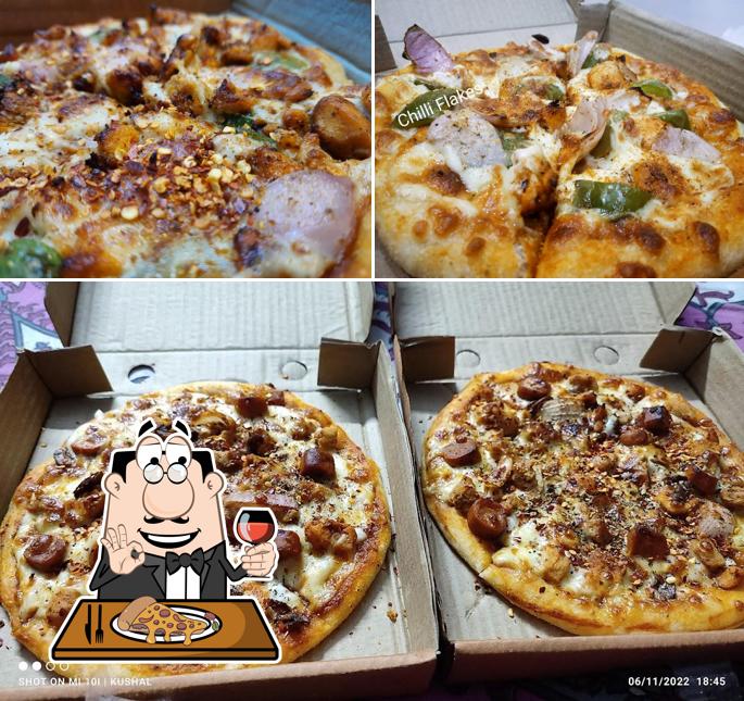 Pick various types of pizza