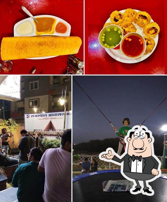 Take a look at the photo displaying interior and food at Landmark Chaupati