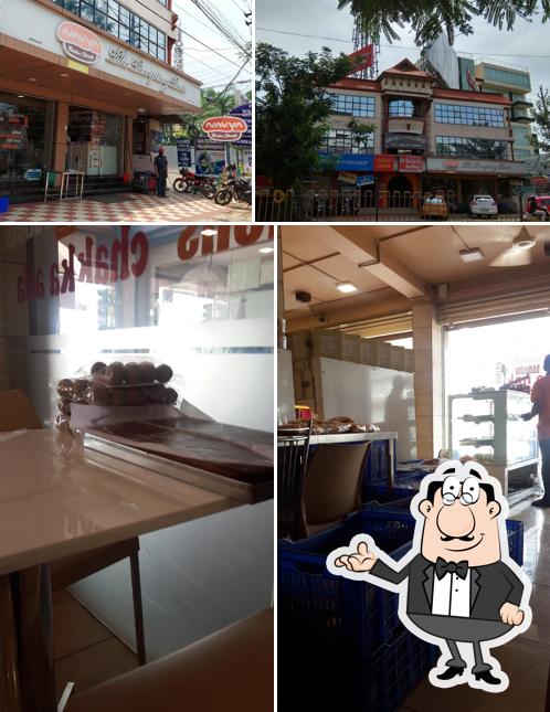 The interior of Navya Bake Shop, Athani