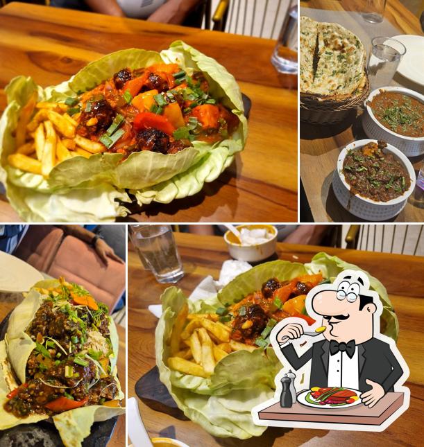 Food at Sizzling Saffron Restaurant