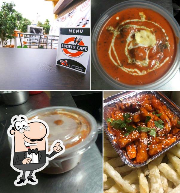 The interior of Society Cafe