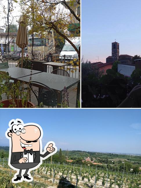 Goditi la vista dagli esterni di Trattoria Ai Colli Storici