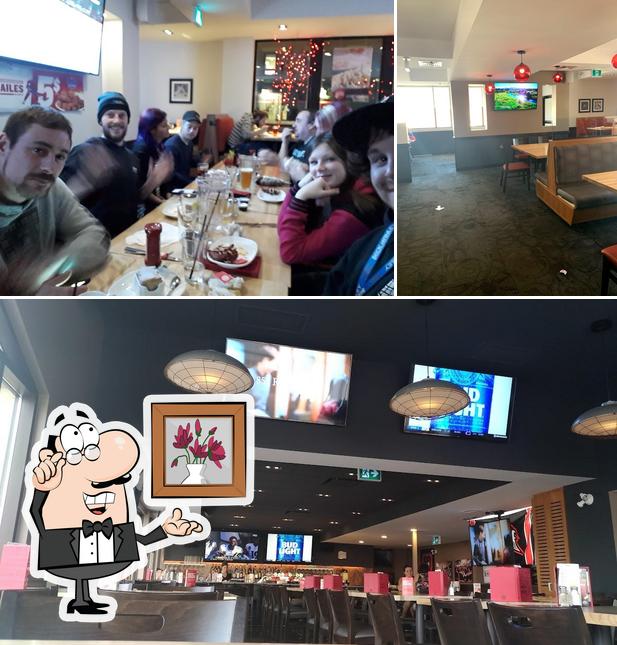 L'intérieur de Boston Pizza
