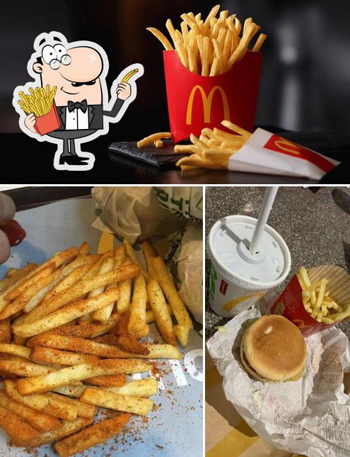 Taste French-fried potatoes at McDonald's