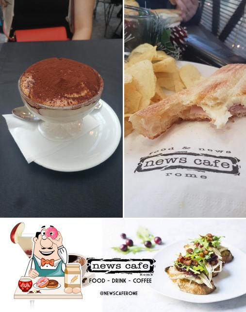 News cafe offre un'ampia gamma di dolci