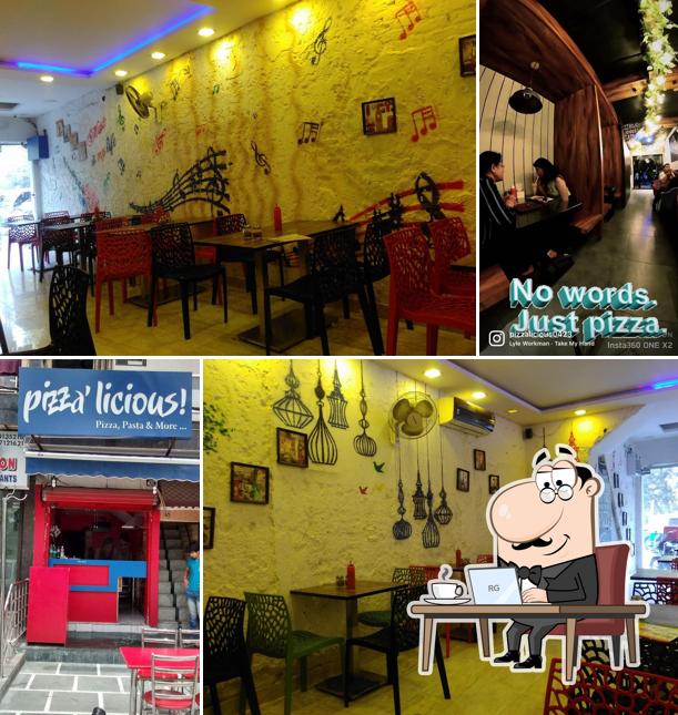 The interior of PIZZALICIOUS