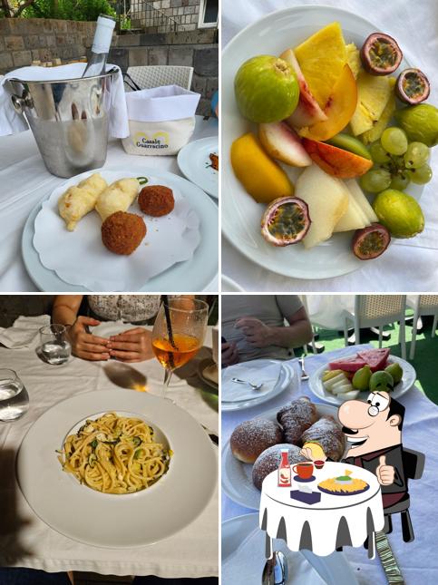 Piatto di formaggi al Casale Guarracino