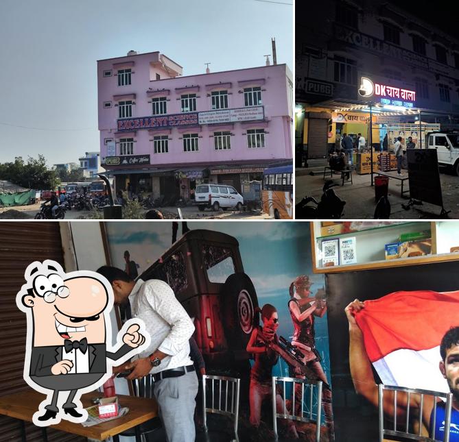 DK चाय वाला ( Pubg coffee house ) is distinguished by exterior and interior