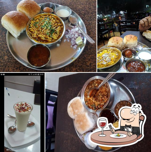 Meals at Hotel ballaleshwar-speciality in misal and bhel