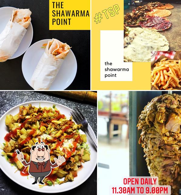 Take a look at the photo displaying food and interior at The Shawarma Point