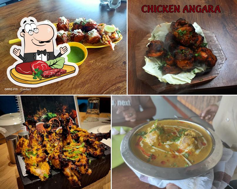 Meat dishes are available at Hotel Mahadev Restaurant and Family Lodging