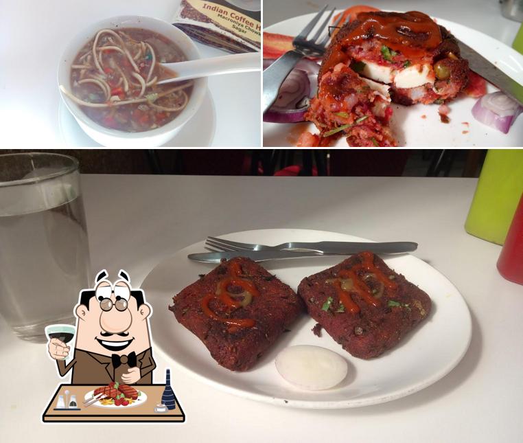 Order meat meals at Indian Coffee House