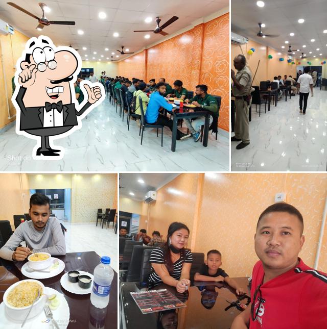 The interior of Khan Restaurant Silchar