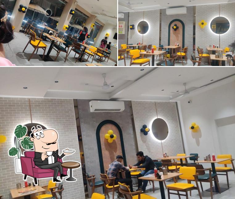 The interior of FOOD OF INDIA