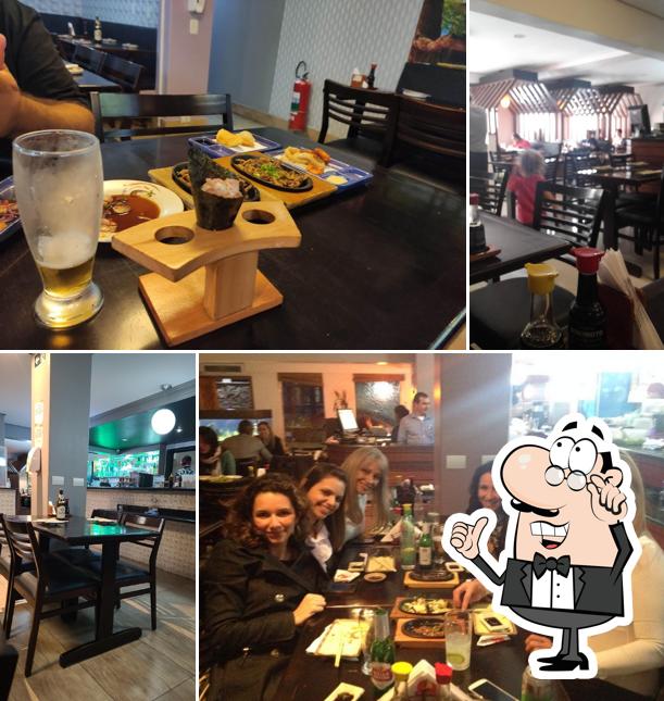 Veja imagens do interior do Kasato Sushi