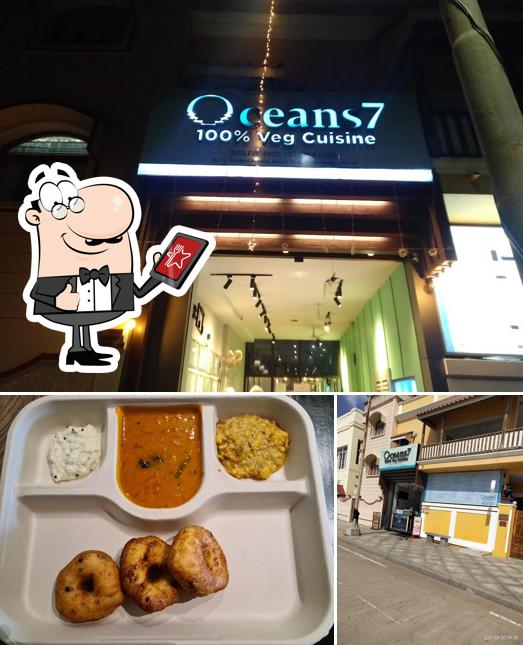 Among various things one can find exterior and dessert at Oceans7