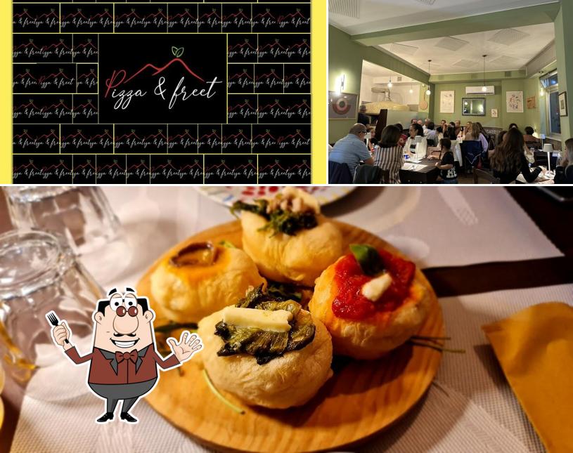 La cibo e interni del ristorante