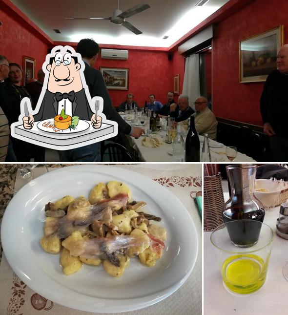 Questa è la immagine che mostra la cibo e interni di Osteria Bar da Silvano S.N.C