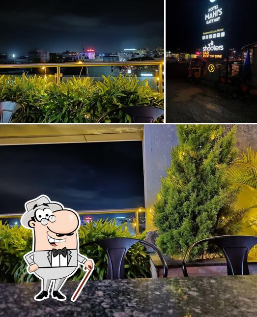 The exterior of Shooters Bar & Roof Top Dine