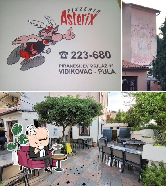 Siediti a un tavolo di Asterix