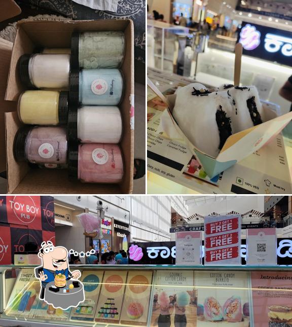 Among different things one can find food and interior at Cotton Candy Station