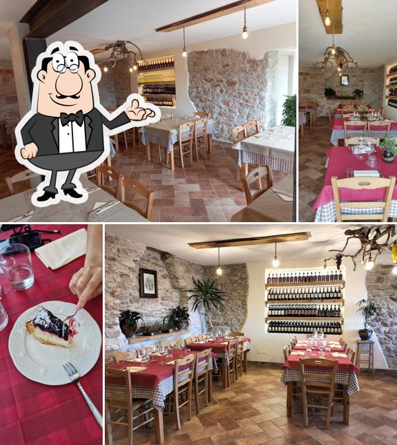 Gli interni di La Tavernetta del Baldo