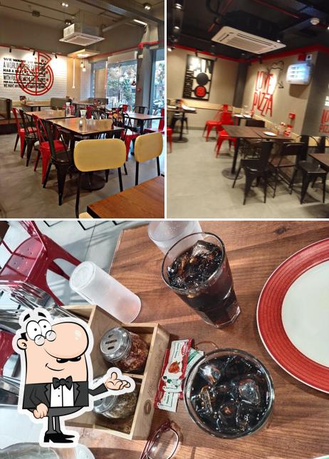 The interior of Pizza Hut Vijay Nagar, Indore