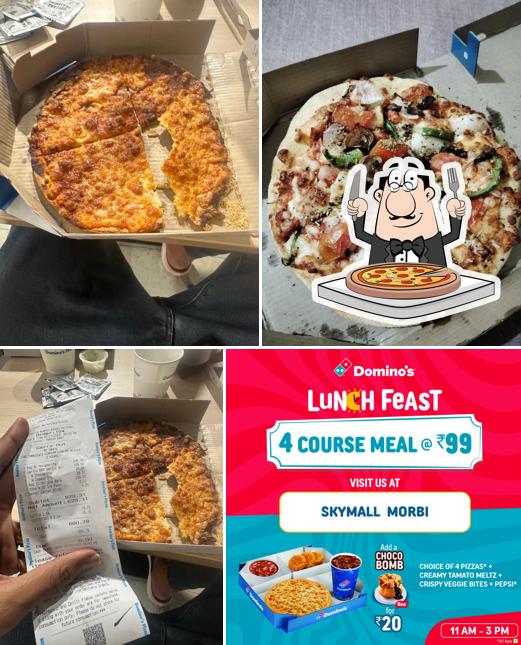 Pick pizza at Domino's Pizza Sky Mall, Morbi